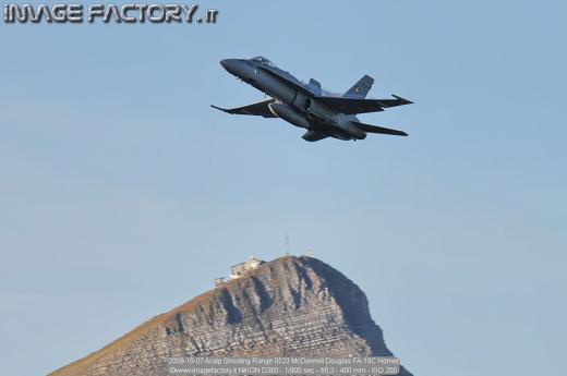 2009-10-07 Axalp Shooting Range 0523 McDonnell Douglas FA-18C Hornet